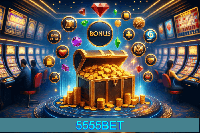 Baú de bônus Cassino 5555BET prêmios e recompensas