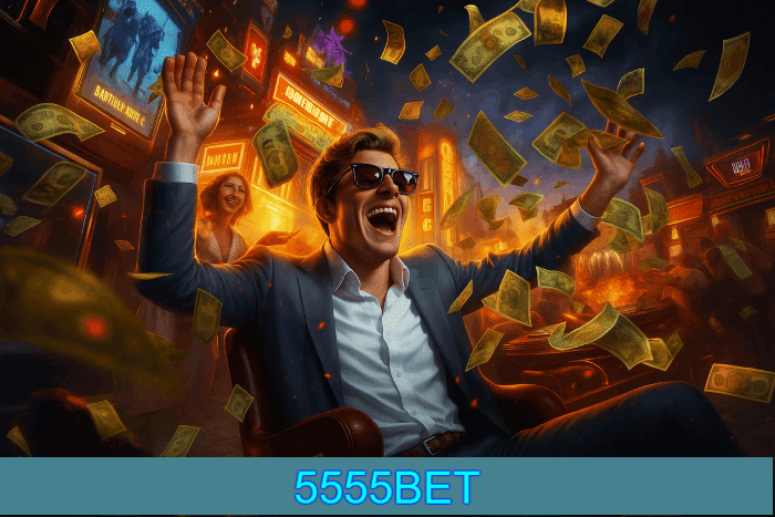 Ganhador feliz Cassino 5555BET apostas vitoriosas