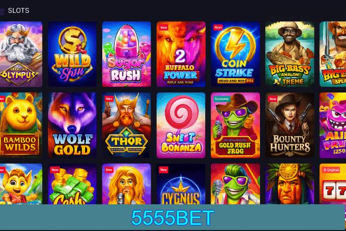 Slots populares Cassino 5555BET bônus e diversão
